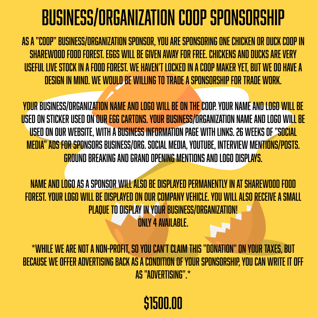 Business/Organization Coop Sponsorship