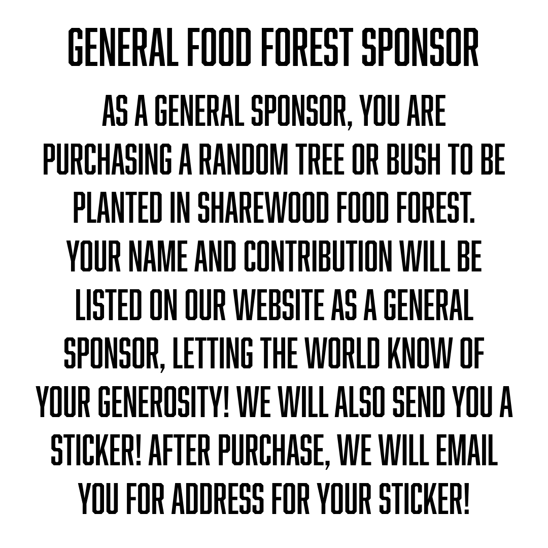 A Food Forest General Tree Sponsor